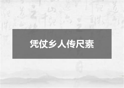 凭仗乡人传尺素