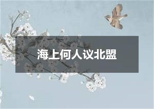 海上何人议北盟