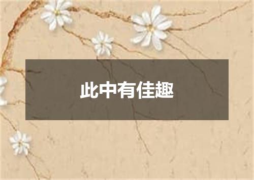 此中有佳趣