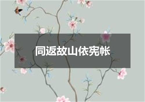 同返故山依宪帐