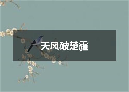 天风破楚霾