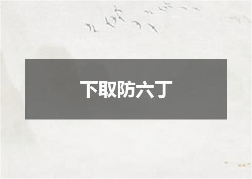 下取防六丁
