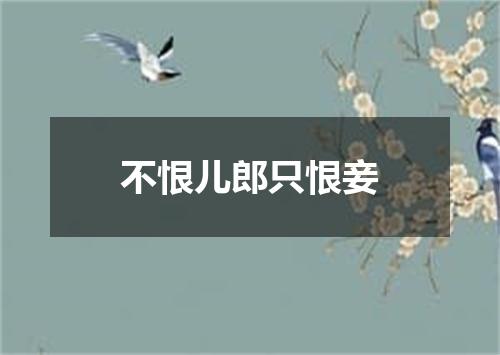 不恨儿郎只恨妾