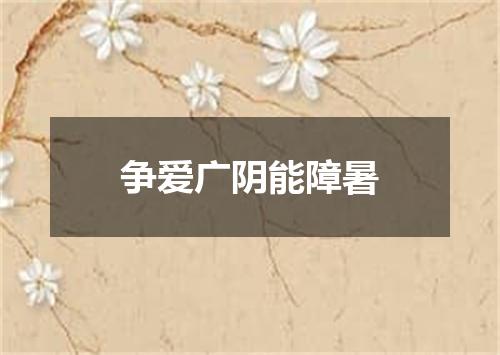 争爱广阴能障暑