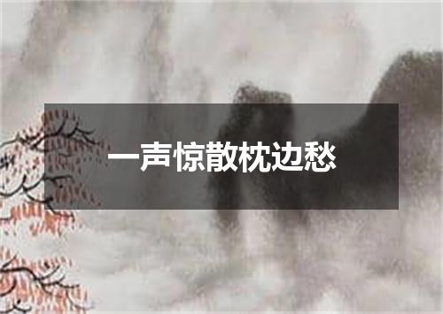 一声惊散枕边愁