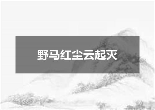 野马红尘云起灭