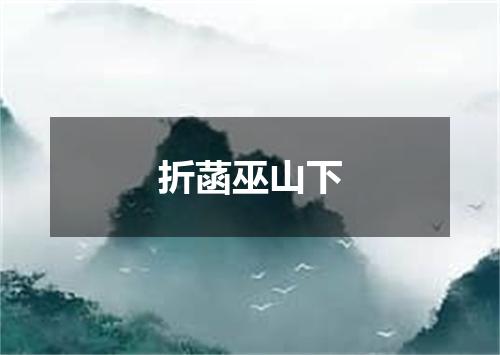 折菡巫山下
