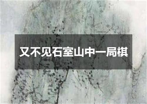 又不见石室山中一局棋