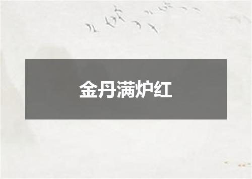 金丹满炉红