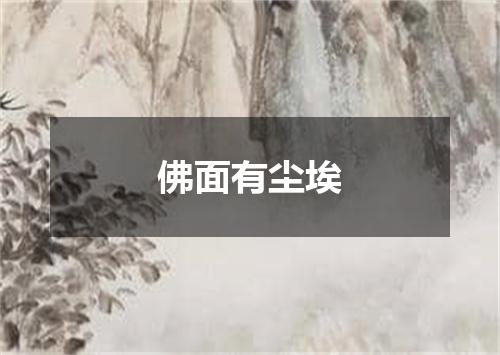佛面有尘埃