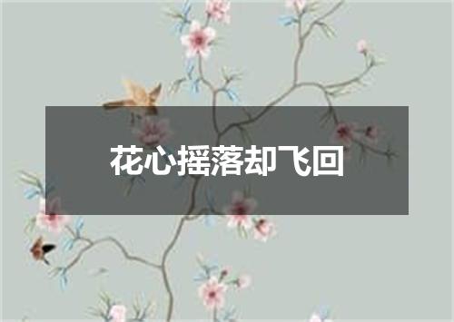 花心摇落却飞回