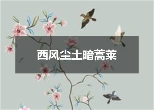 西风尘土暗蒿莱