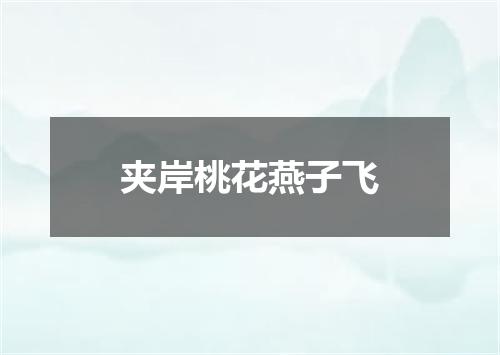 夹岸桃花燕子飞