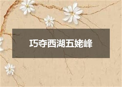 巧夺西湖五姥峰