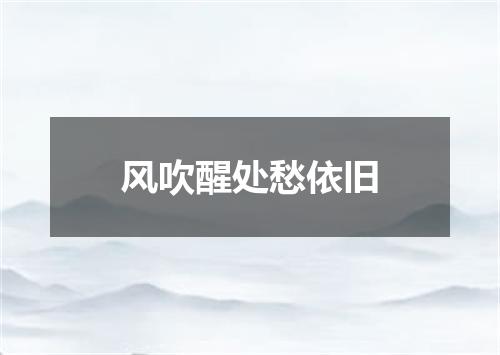 风吹醒处愁依旧