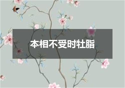 本相不受时牡脂