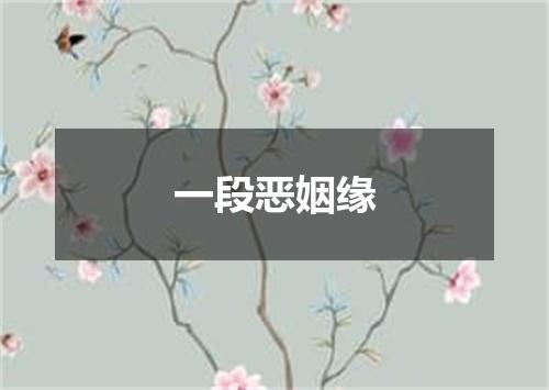 一段恶姻缘