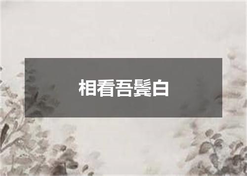 相看吾鬓白