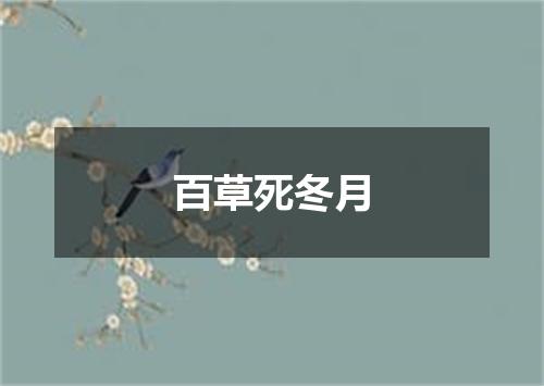百草死冬月