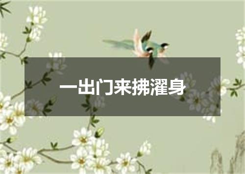 一出门来拂濯身