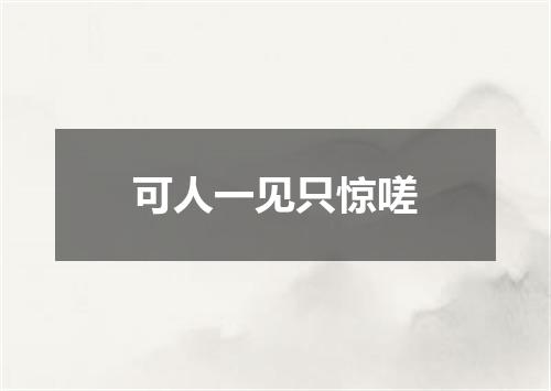 可人一见只惊嗟