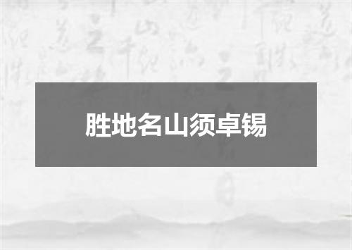 胜地名山须卓锡