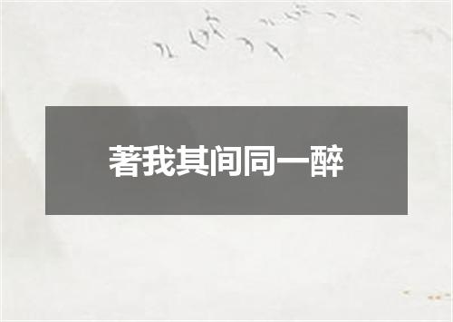 著我其间同一醉