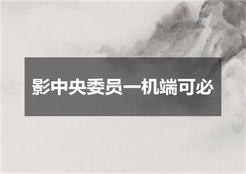 影中央委员一机端可必