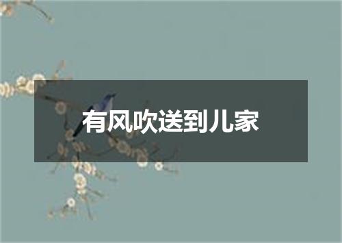 有风吹送到儿家