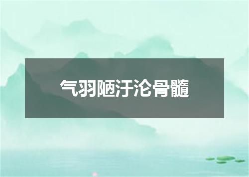 气羽陋汙沦骨髓