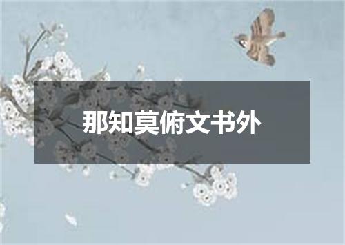 那知莫俯文书外