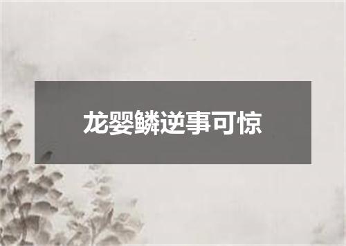 龙婴鳞逆事可惊