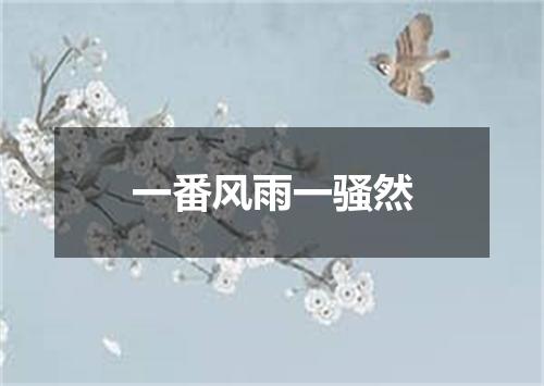 一番风雨一骚然