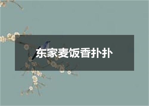 东家麦饭香扑扑