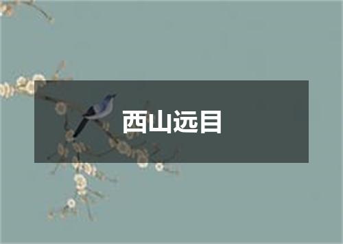 西山远目