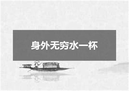 身外无穷水一杯