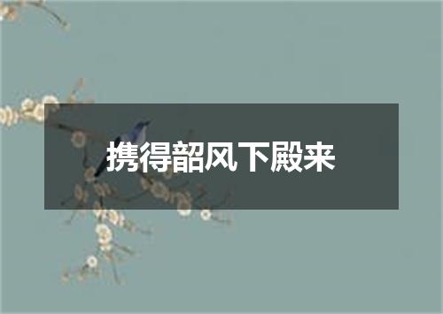携得韶风下殿来