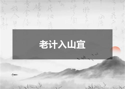 老计入山宜