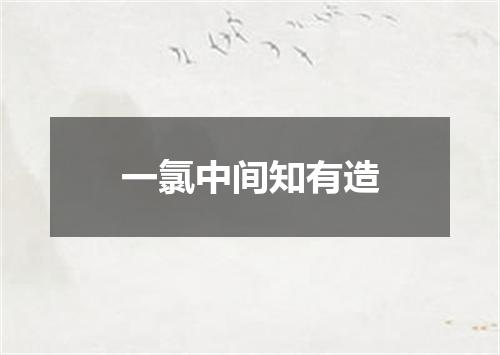 一氯中间知有造