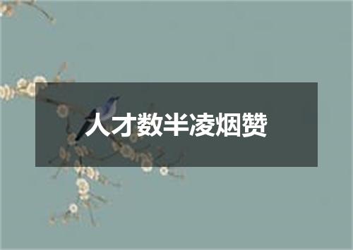 人才数半凌烟赞