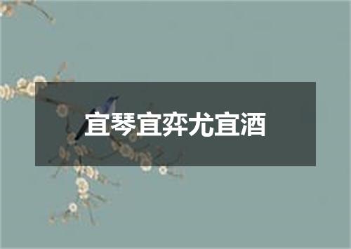 宜琴宜弈尤宜酒