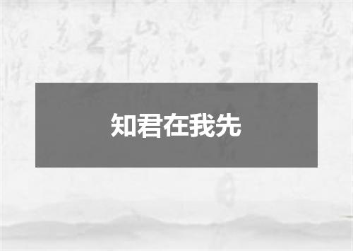 知君在我先