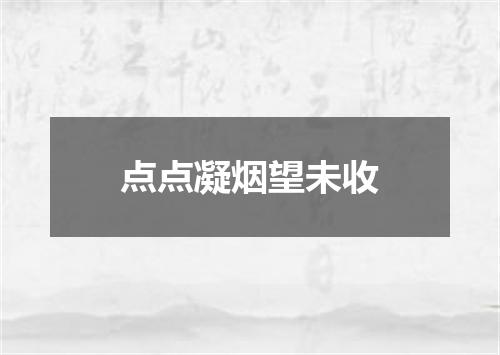 点点凝烟望未收