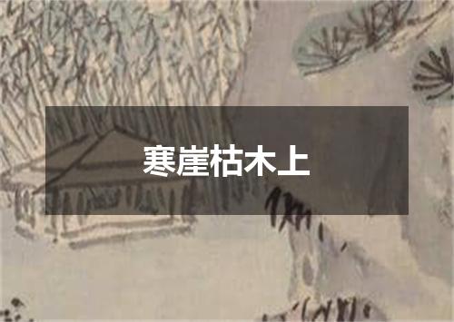 寒崖枯木上