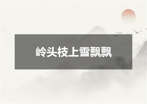 岭头枝上雪飘飘