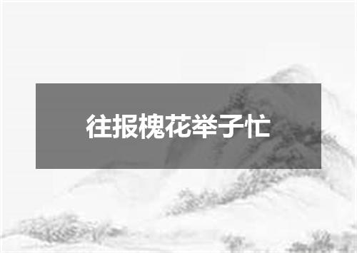 往报槐花举子忙