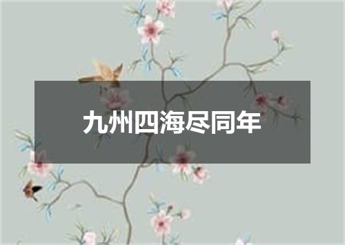 九州四海尽同年