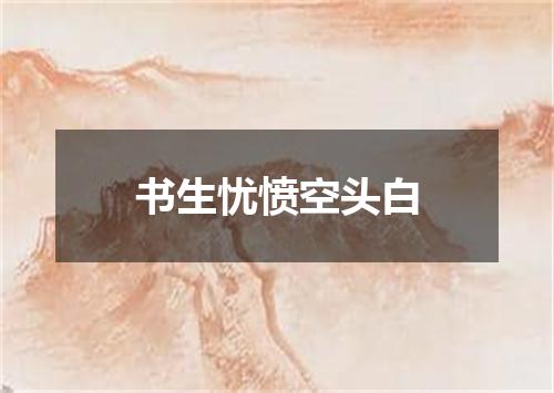 书生忧愤空头白