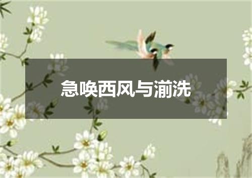 急唤西风与湔洗