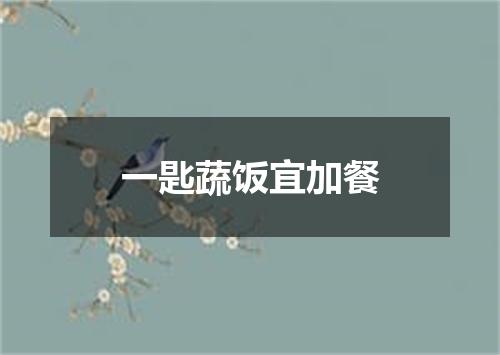 一匙蔬饭宜加餐